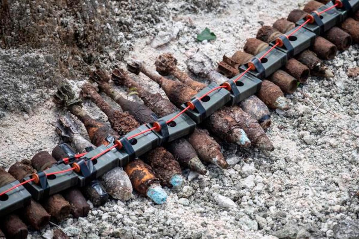 Los 101 artefactos explosivos fueron desactivados por especialistas neozelandeses y australianos en las Islas Salomón. (Foto: Internet / VANGUARDIA)