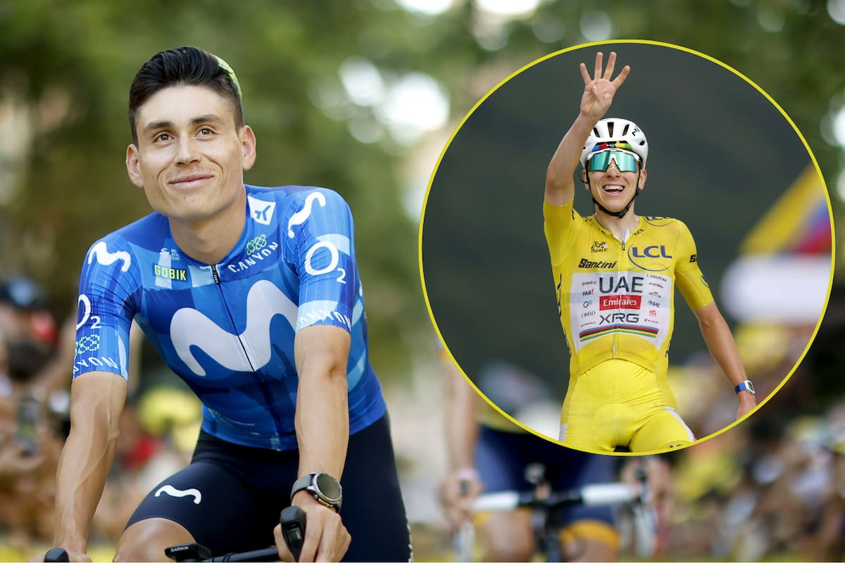 Einer Rubio desafió a Tadej Pogacar en el Tour de Francia 2026, pero el líder volvió a imponer su ley en Le Markstein. Fotos: EFE / Edición: Vanguardia