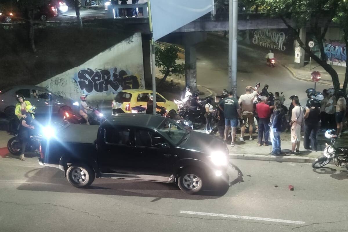 El accidente ocurrió en el sector del puente La Flora, en Bucaramanga.