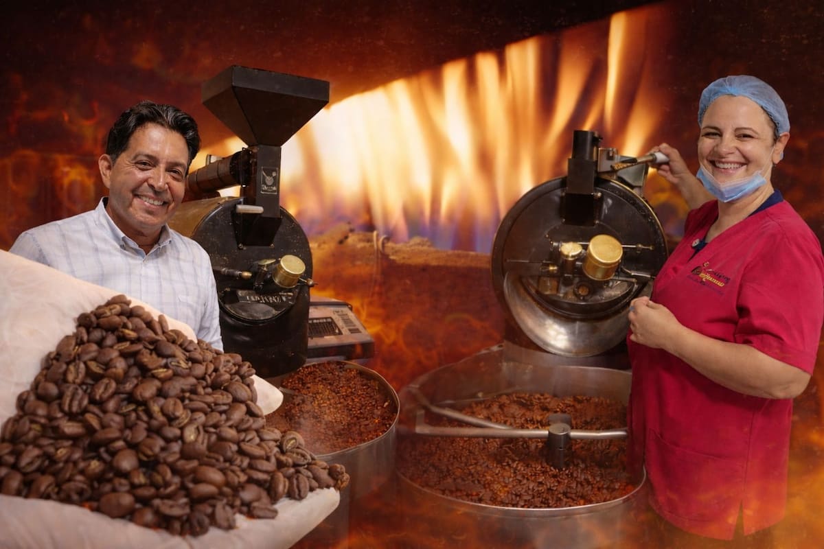 1. Yheili Licet Arenas Fonseca, referente del tueste en Bucaramanga, abre el proceso a pequeños productores desde el barrio Gaitán. Fotos: Felipe Jaimes Lagos/Vanguardia