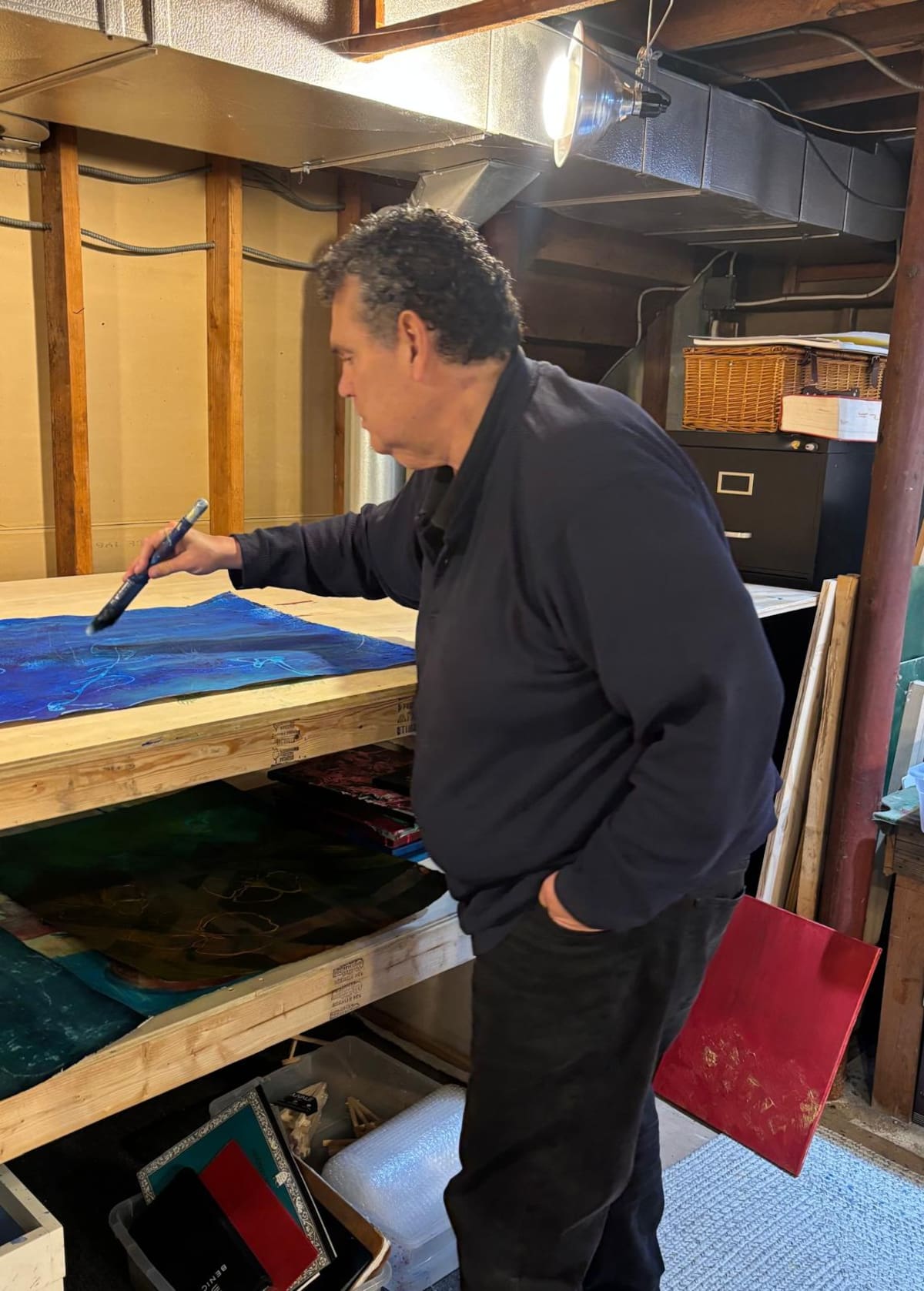 El artista de Nueva York presenta ‘Memoria del color’ en Santander. Foto suministrada/VANGUARDIA