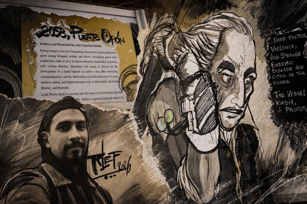 El artista santandereano Arlef Aparicio Padilla expone en Polonia. Foto suministrada/VANGUARDIA