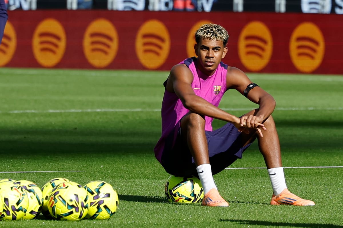 Fotografía de archivo del jugador del FC Barcelona Lamine Yamal. EFE/Alberto Estévez