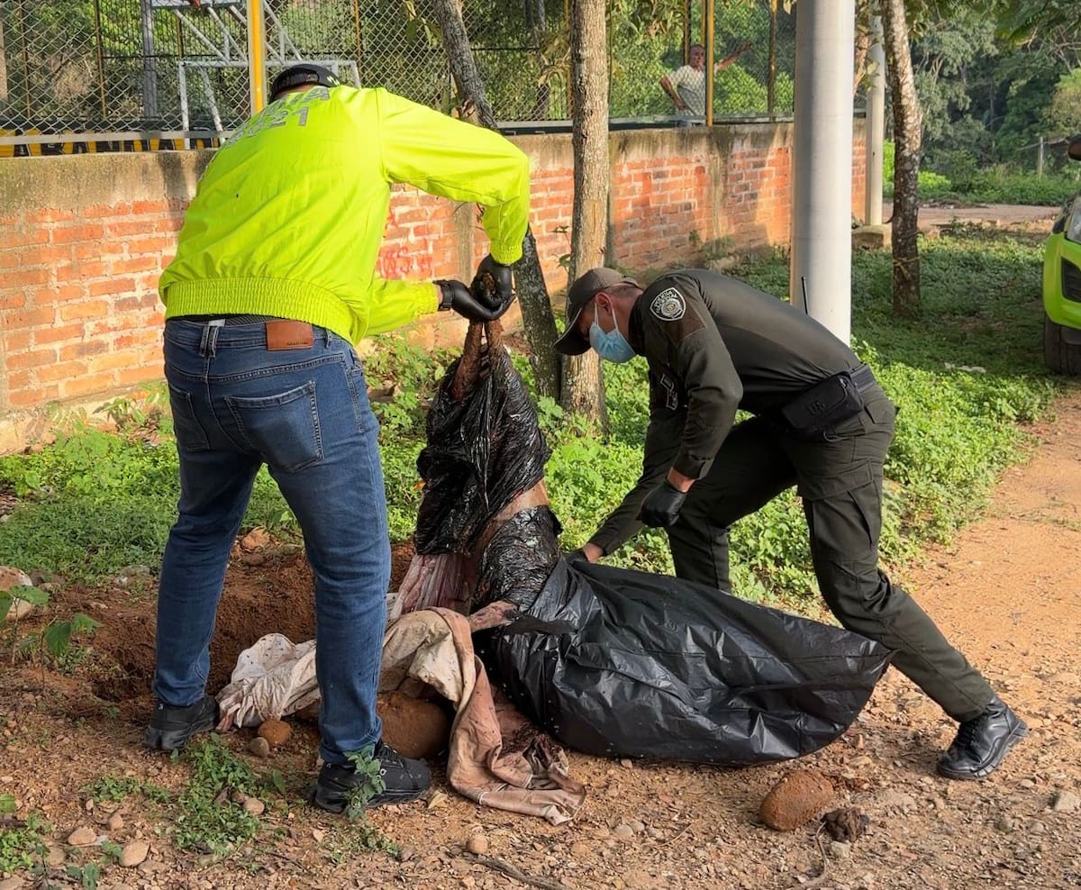 El cadáver del animal fue hallado enterrado en una zona boscosa del barrio Betania.