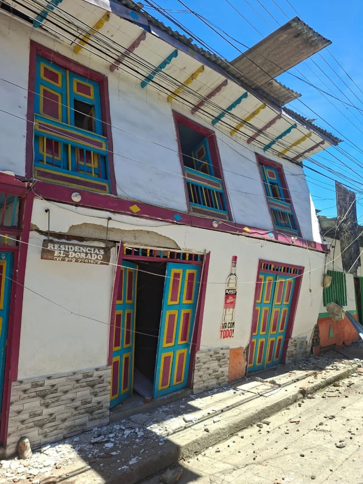 Sus fachadas coloridas, balcones y viviendas tradicionales de El Cairo fueron golpeados por el terremoto de 7,4 que sacudió a Colombia el 10 de agosto.