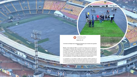 ¿Qué pasa con la gramilla de El Campín? La Contraloría investiga millonario contrato
