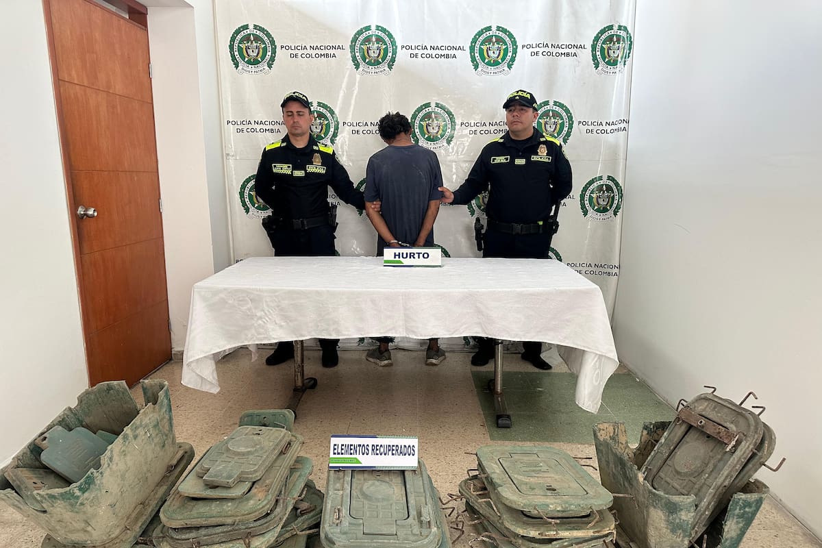 El capturado fue dejado a disposición de la Fiscalía por el delito de receptación.