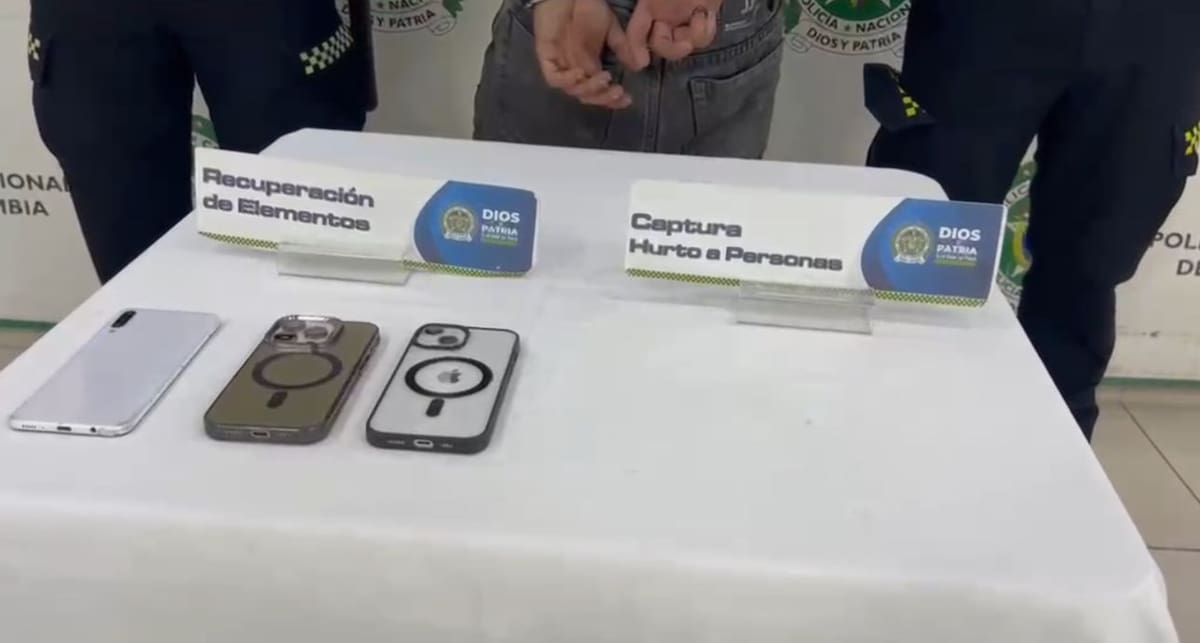 El celular fue recuperado por la Policía.