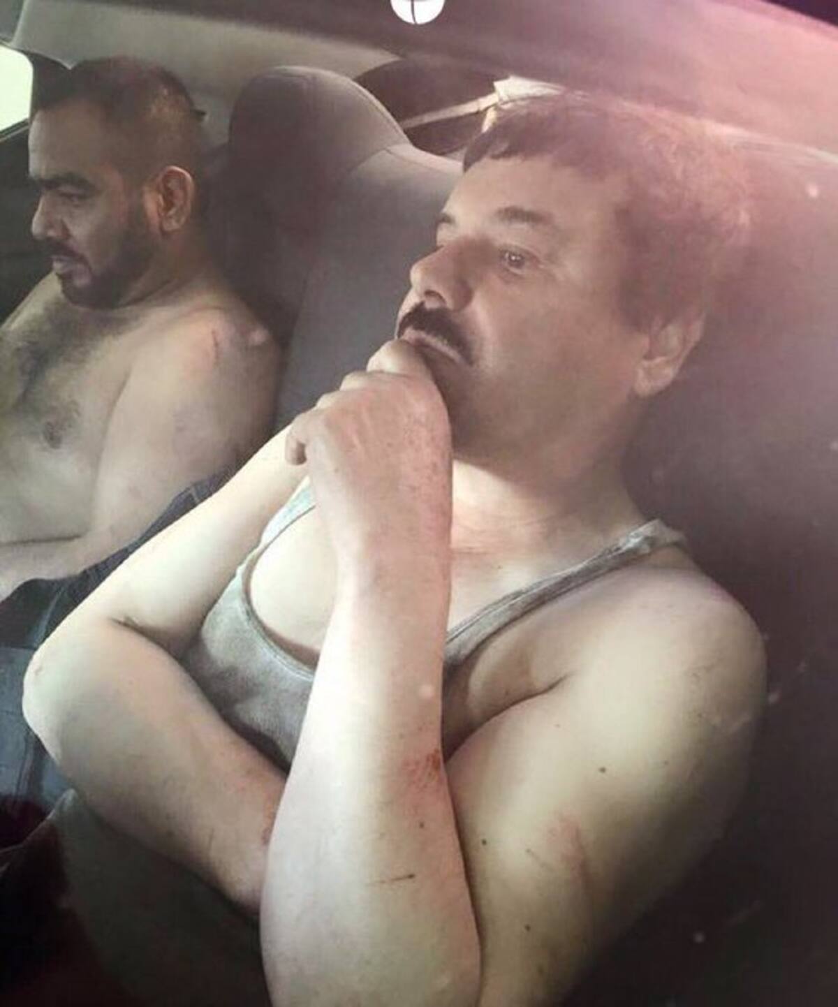 Esta es la primer foto de 'El Chapo' tras su recaptura en 2016.