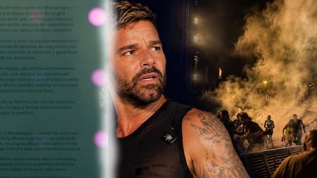 Suspenden concierto de Ricky Martin por ataque con gas lacrimógeno en pleno escenario