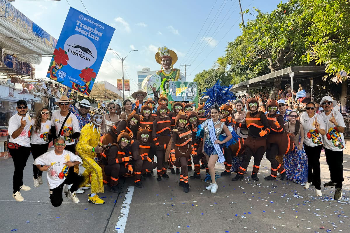 El detalle santandereano que se robó miradas en el Carnaval de Barranquilla. Foto suministrada/VANGUARDIA