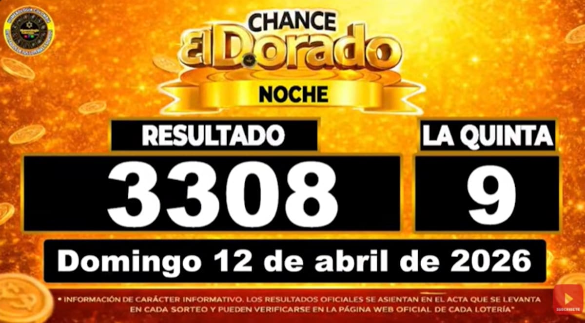El Dorado Noche del 12 de abril de 2026. // Foto: captura de pantalla