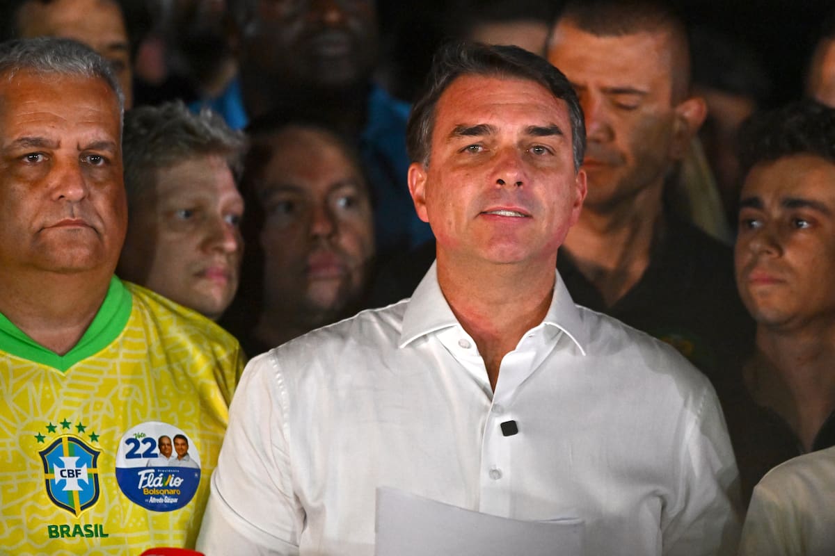 El excandidato presidencial Flavio Bolsonaro. // Foto: EFE/ Andre Borges.