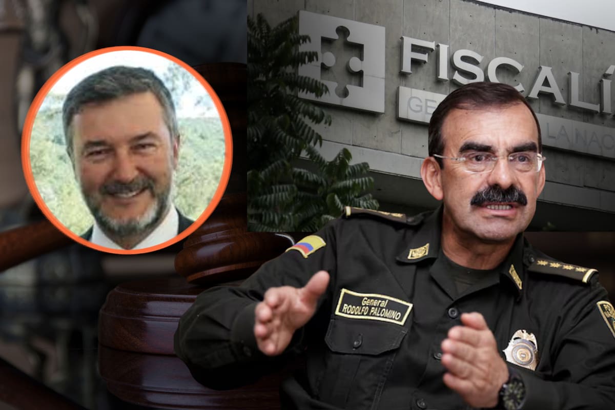 El exdirector de la Policía Rodolfo Palomino fue condenado por tráfico de influencias tras intentar intervenir en la captura del empresario Gonzalo Gallo, señalado de colaborar con grupos paramilitares en la expropiación de tierras. Imágenes de apoyo tomadas de: X.