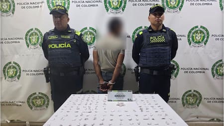 Hombre fue capturado con más de 200 dosis de bazuco en Bucaramanga