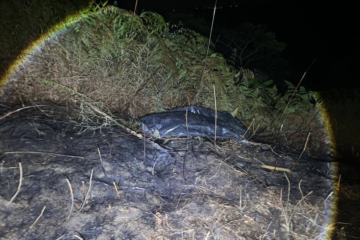 El incendio ocurrió en la vereda San Ignacio, sector La Paradita, donde las autoridades adelantaron la inspección técnica del cadáver.
