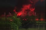 Nuevo incendio en el abandonado Portal de Metrolínea en Girón genera emergencia