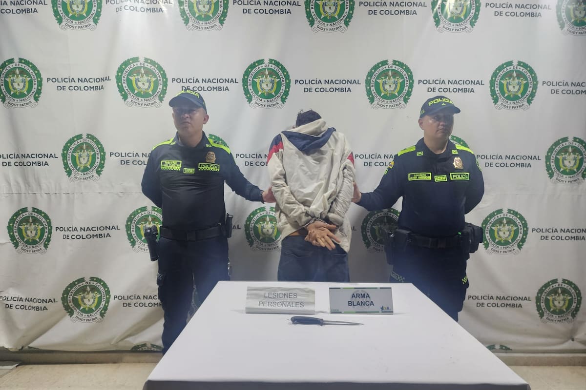 El joven de 23 años fue capturado por la Policía tras ser señalado de presuntamente atracar y herir a un ciudadano.