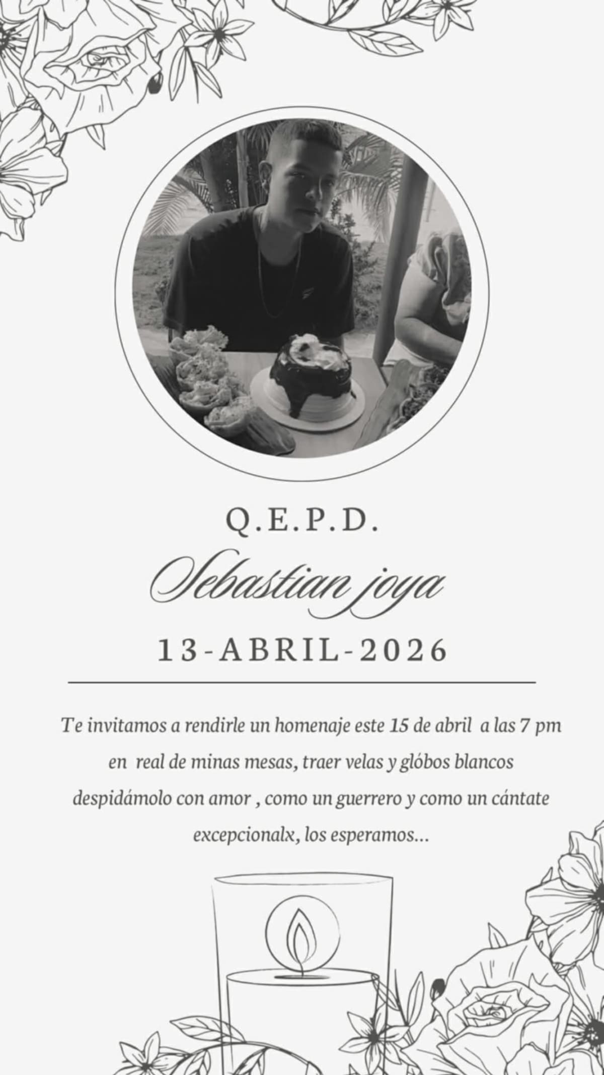 El joven de 26 años soñaba con crecer en la música urbana y participar en más eventos de rap.