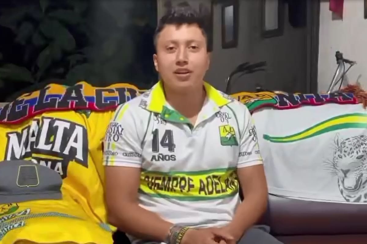 El joven hincha hablaba con orgullo de su pasión por el Atlético Bucaramanga antes de su muerte.