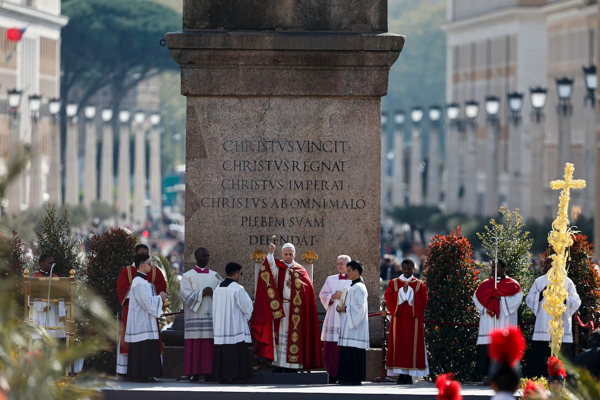 El mensaje del papa León XIV que clama por el fin de la guerra.
Foto: EFE.