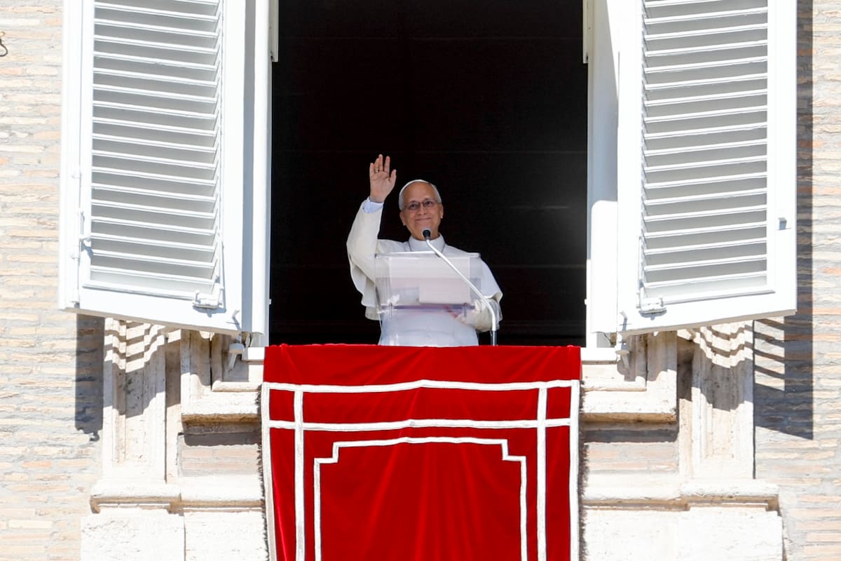 El papa León XIV el 11 de octubre, cuando anunció que tiene un nódulo en el pulmón. EFE/FABIO FRUSTACI