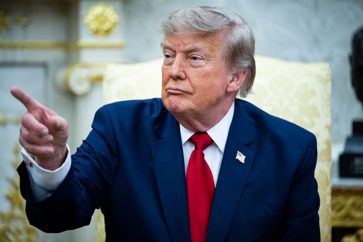 El presidente de Estados Unidos, Donald Trump. // Foto: EFE/EPA/GRAEME SLOAN / POOL
