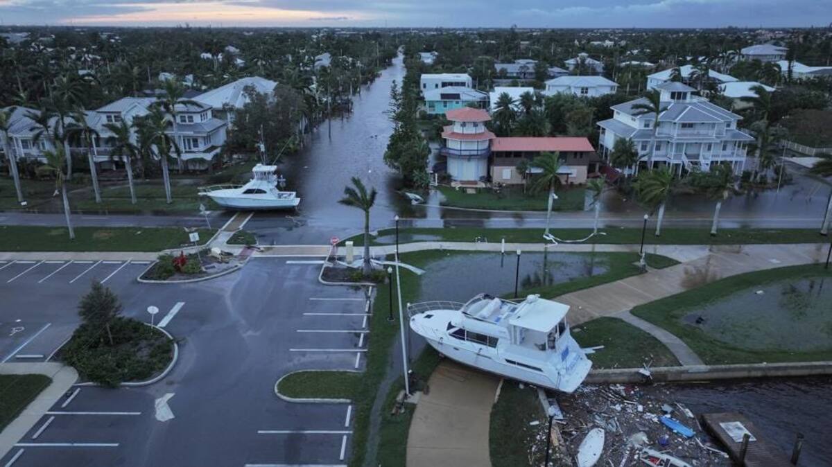 El rastro de devastación del huracán en la Florida, en imágenes.