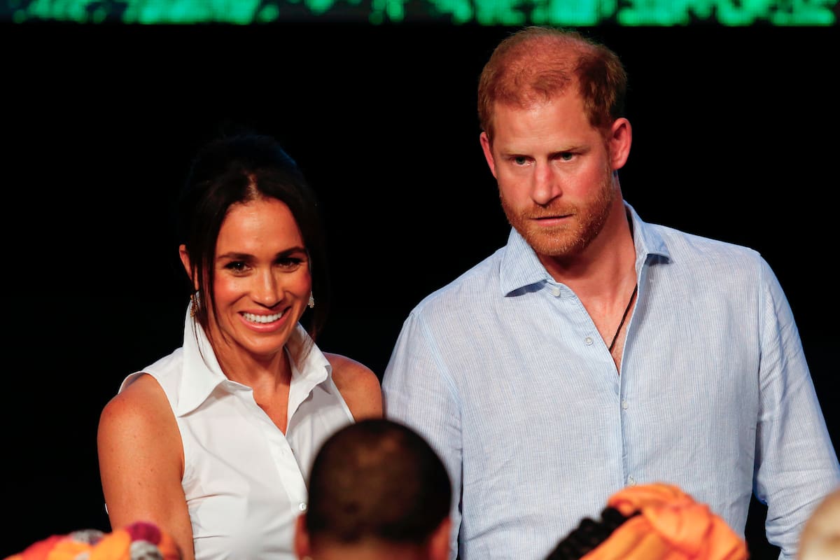 Los duques de Sussex, el príncipe Enrique (Harry) y Meghan Markle, durante su visita a Cali (Colombia) el 18 de agosto de 2024. EFE/ Ernesto Guzmán