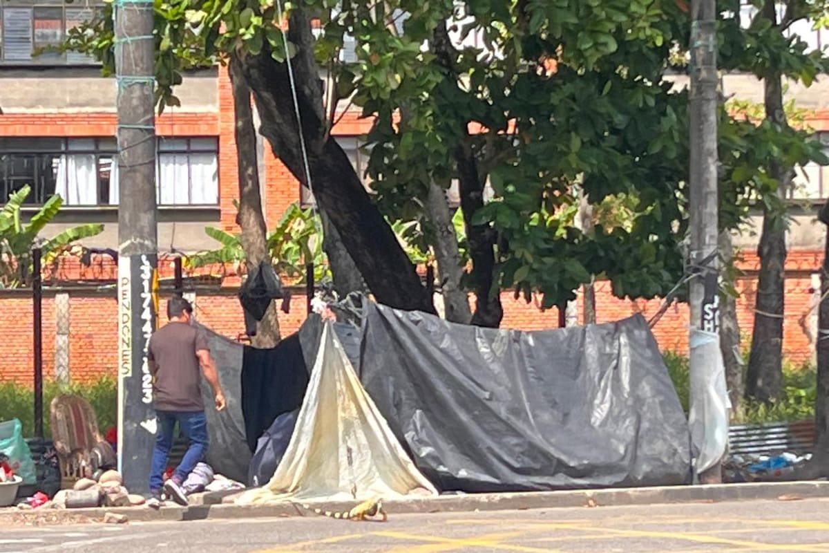 El sector crítico al lado de la USO en Santander. Foto suministrada/VANGUARDIA
