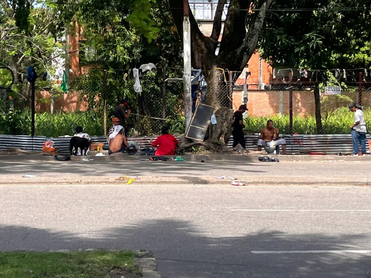 El sector crítico al lado de la USO en Santander. Foto suministrada/VANGUARDIA