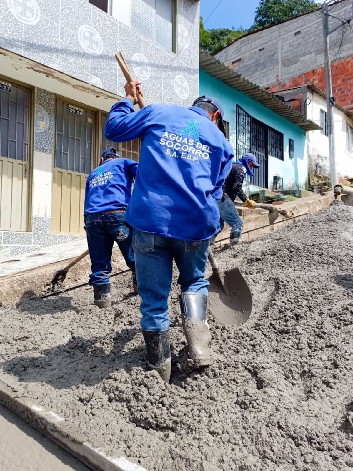Los trabajos son desarrollados por la empresa Aguas del Socorro.