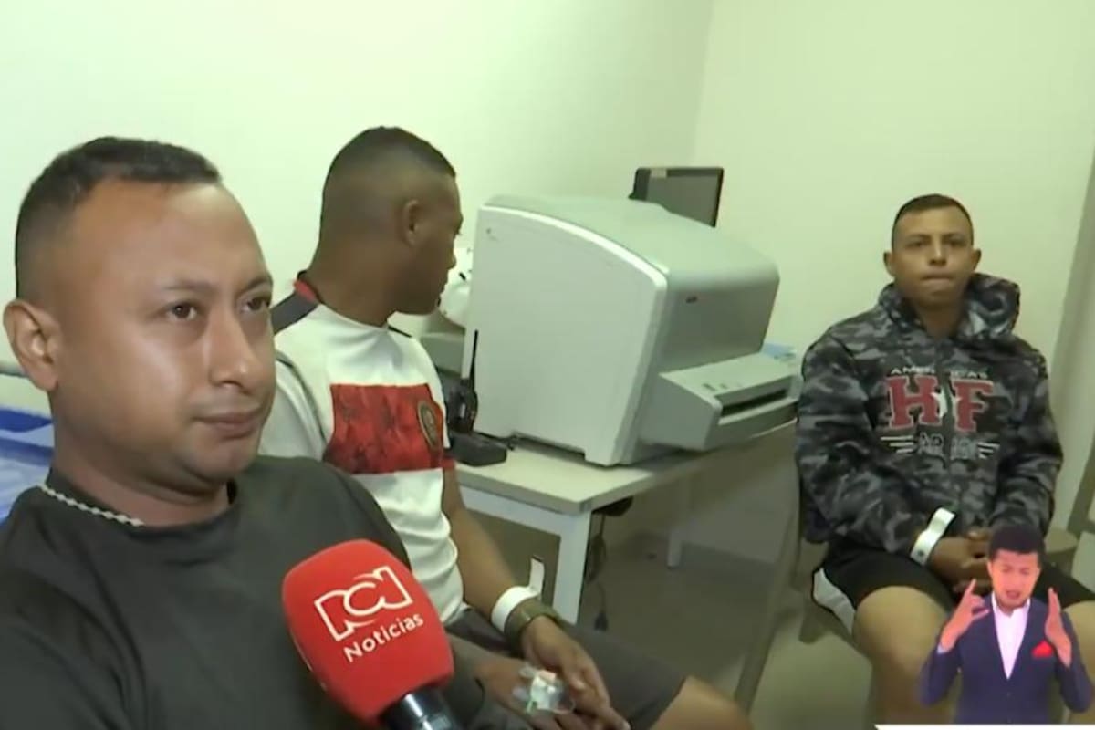 El soldado Luis Eduardo Espinosa, uno de los sobrevivientes del ataque del Elo en Aguachica, permanece bajo atención médica tras la noche de terror. Foto: captura de video.