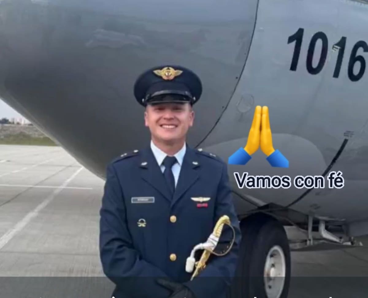 El subteniente Jhonier Alberto Rodríguez Jiménez, copiloto de la aeronave, resultó lesionado tras el desastre aéreo.