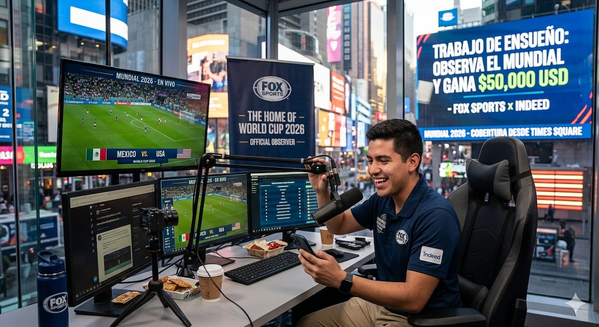 ¡El trabajo ideal!: Pagarán más de 150 millones por ver todos los partidos del Mundial 2026 Foto: imagen generada con IA