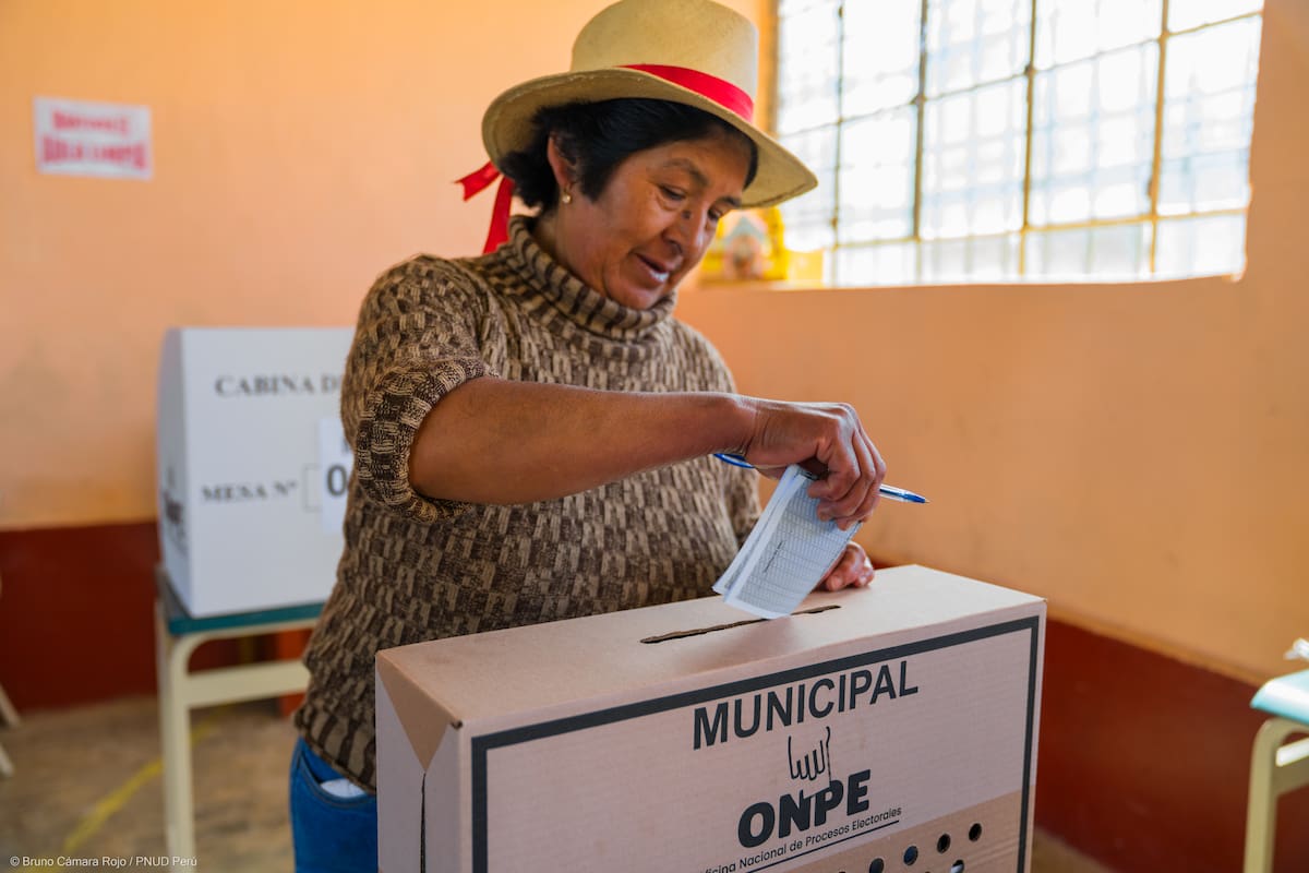 Los peruanos se preparan para elegir presidente el 12 de abril 2026 con 35 candidatos por diferentes partidos políticos. Foto: Bruno Cámara Rojo PNUD Perú