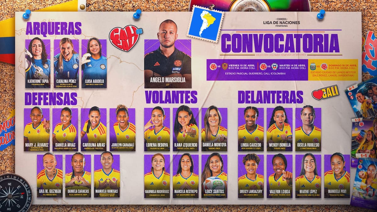 Ellas son las 𝟮𝟯 𝙘𝙤𝙣𝙫𝙤𝙘𝙖𝙙𝙖𝙨 por 𝘼𝙣𝙜𝙚𝙡𝙤 𝙈𝙖𝙧𝙨𝙞𝙜𝙡𝙞𝙖 para disputar la 𝘾𝙊𝙉𝙈𝙀𝘽𝙊𝙇 𝙇𝙞𝙜𝙖 𝙙𝙚 𝙉𝙖𝙘𝙞𝙤𝙣𝙚𝙨