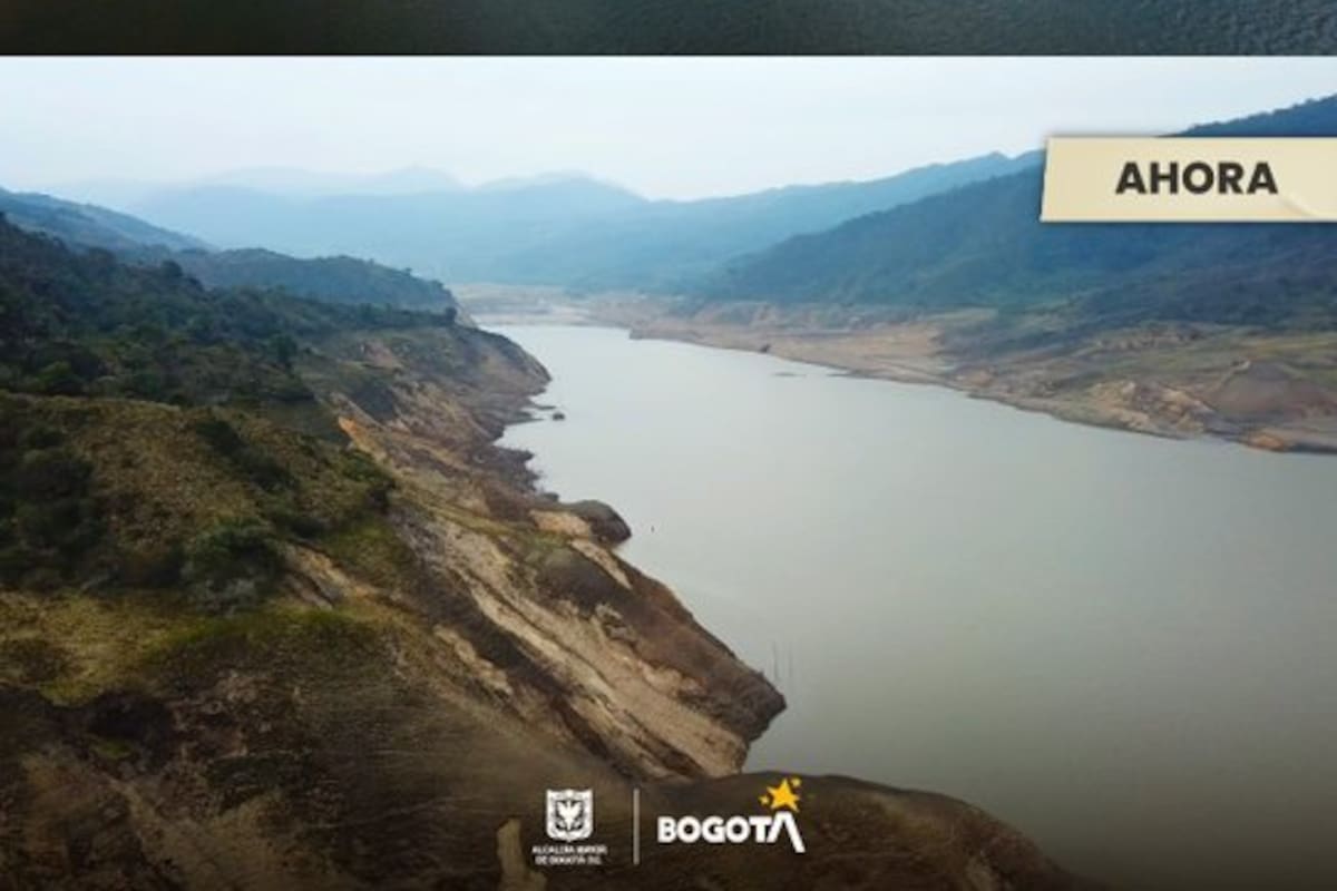 Esta imagen fue compartida el sábado por el Sistema Chingaza, el que provee de agua al 70 % de Bogotá. El llamado es #CierraLaLlaveYa y cuida el agua!
