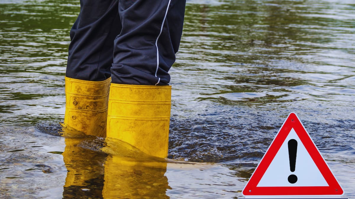 Personal de las autoridades locales realiza el censo de las familias afectadas por la inundación en Caracolí. Imagen tomada de: Canva.