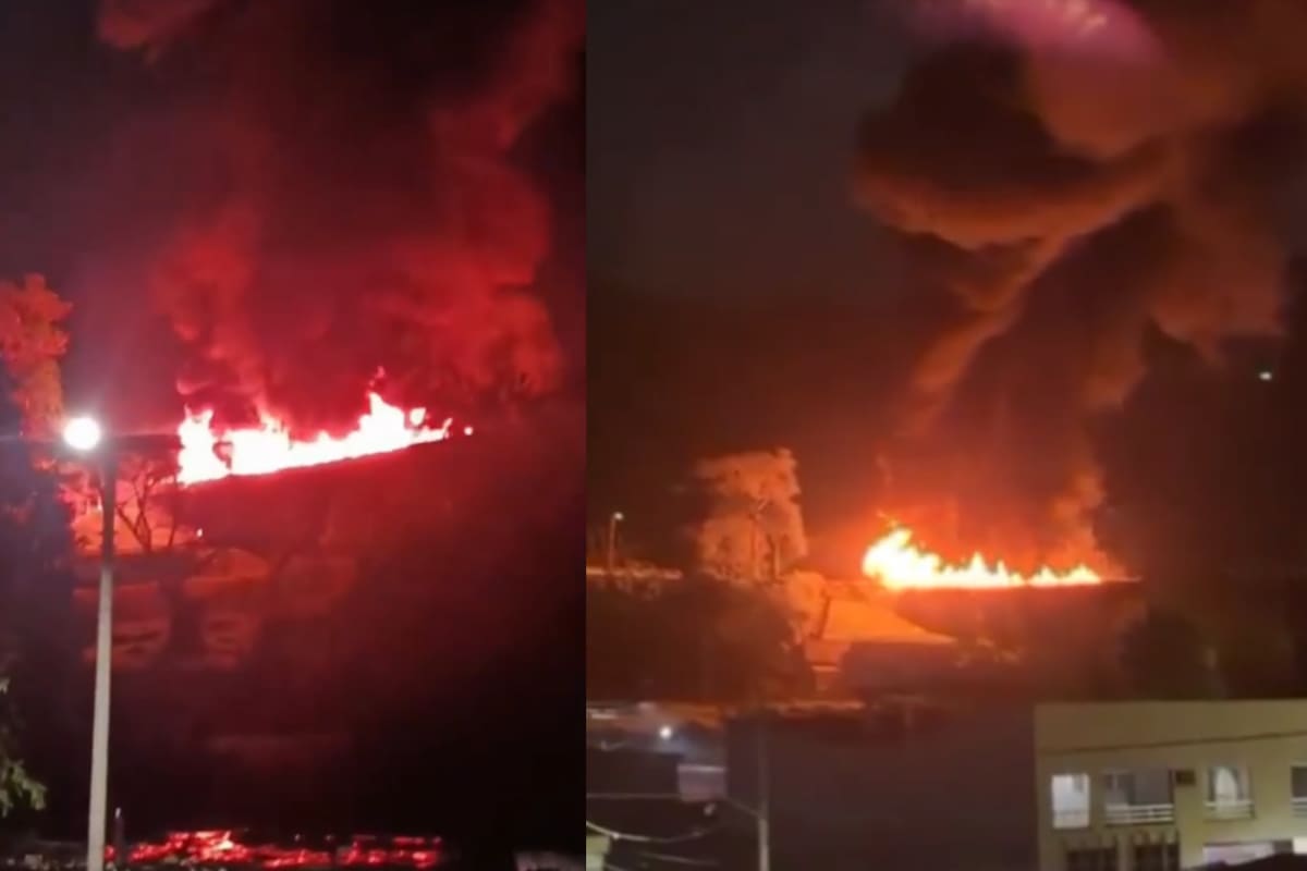 El accidente ocurrió en el puente Helicoidal, en el Quindío, y obligó a cerrar el paso vehicular mientras los organismos de emergencia atendían la situación. Captura de video. // X.