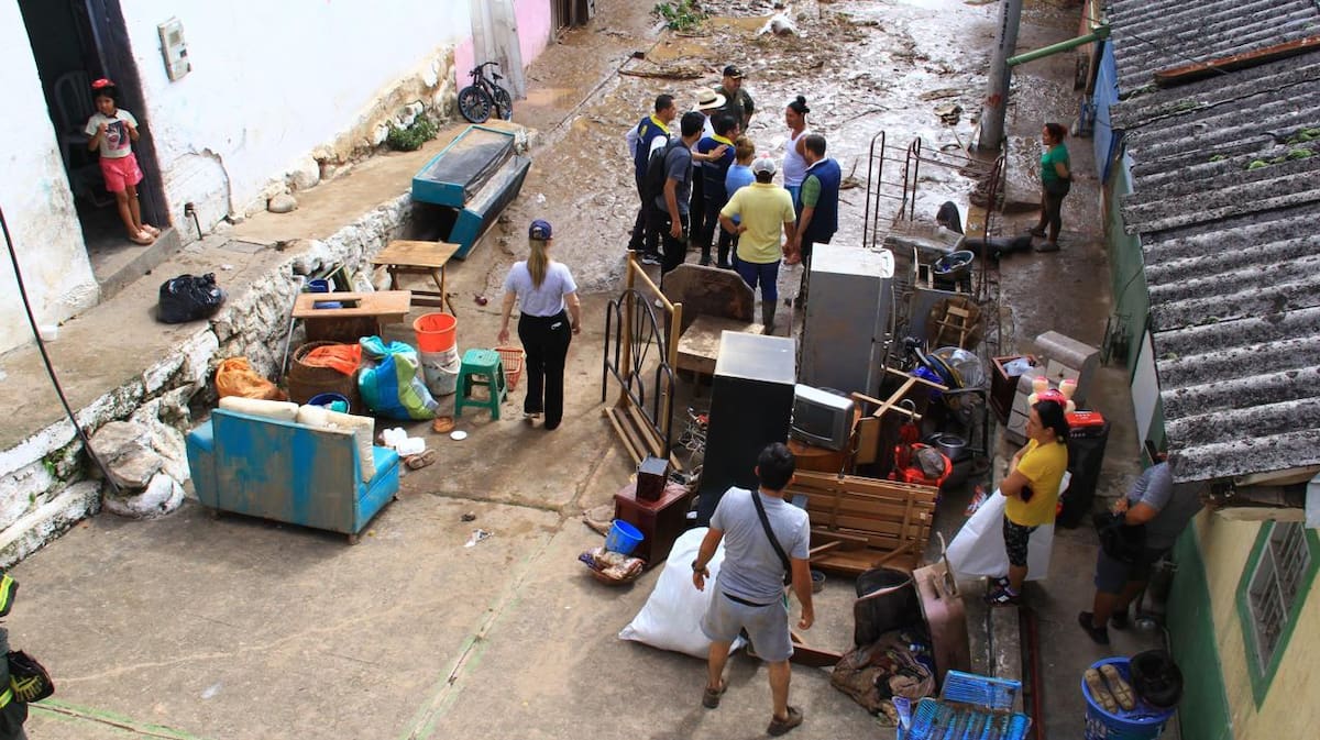 Emergencia en San Vicente de Chucurí (Suministradas por la Gobernación de Santander / VANGUARDIA)