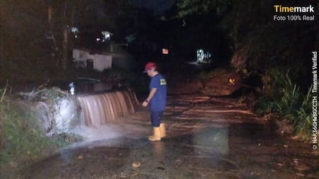 Emergencias por lluvias en Barichara dejan lesionados y vías afectadas