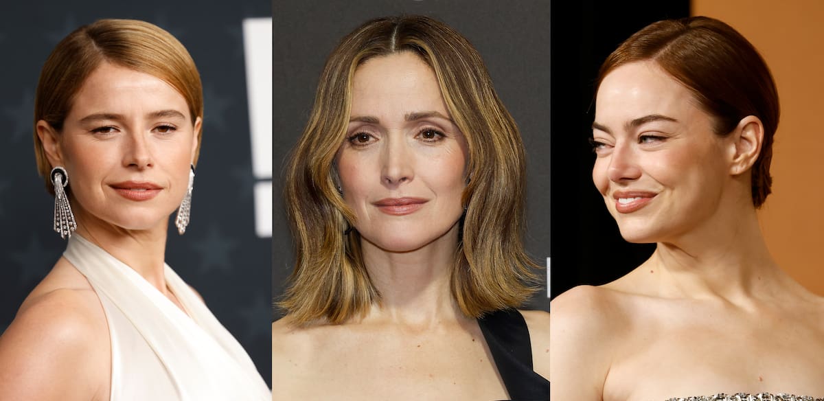 Combo de fotografías que muestra a las actrices Jessie Buckley (i), Rose Byrne (c), y Emma Stone. Emma Stone ('Bugonia'), Jessie Buckley ('Hamnet'), Rose Byrne ('If I had Legs I'd Kick You'), Kate Hudson ('Sung Sung Blue') y Renate Reinsve ('Sentimental Value') recibieron este jueves una nominación al Óscar a mejor actriz. EFE/ Jill Connelly/ Nina Prommer/ Caroline Brehman/ ARCHIVO