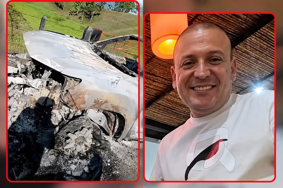 Empresario permanece desaparecido luego de que su vehículo fuera hallado calcinado en Santander