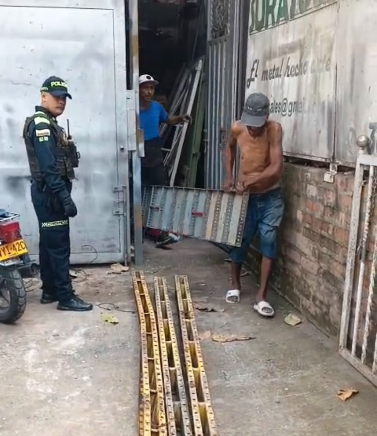 En el operativo fue capturado un hombre señalado del delito de receptación.