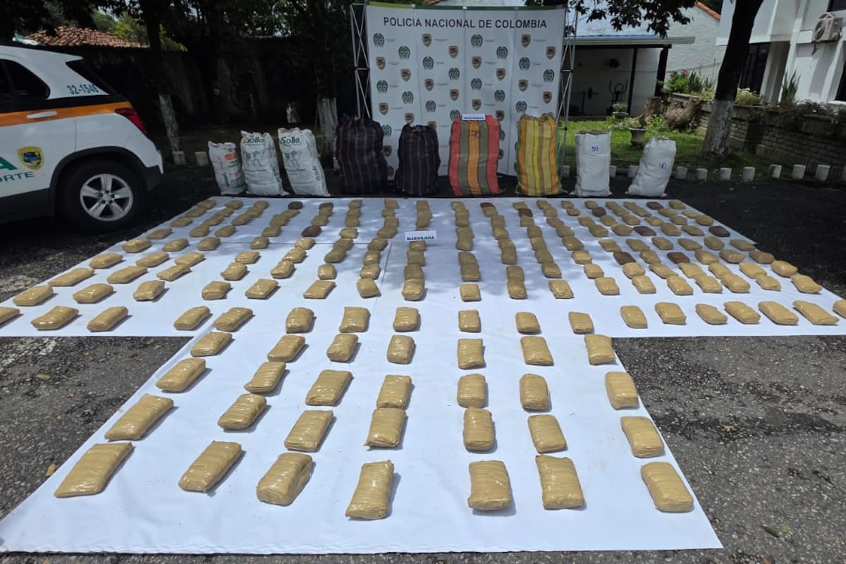 En el vehículo fueron hallados 1.070 paquetes de marihuana con un peso total de más de 700 kilos.