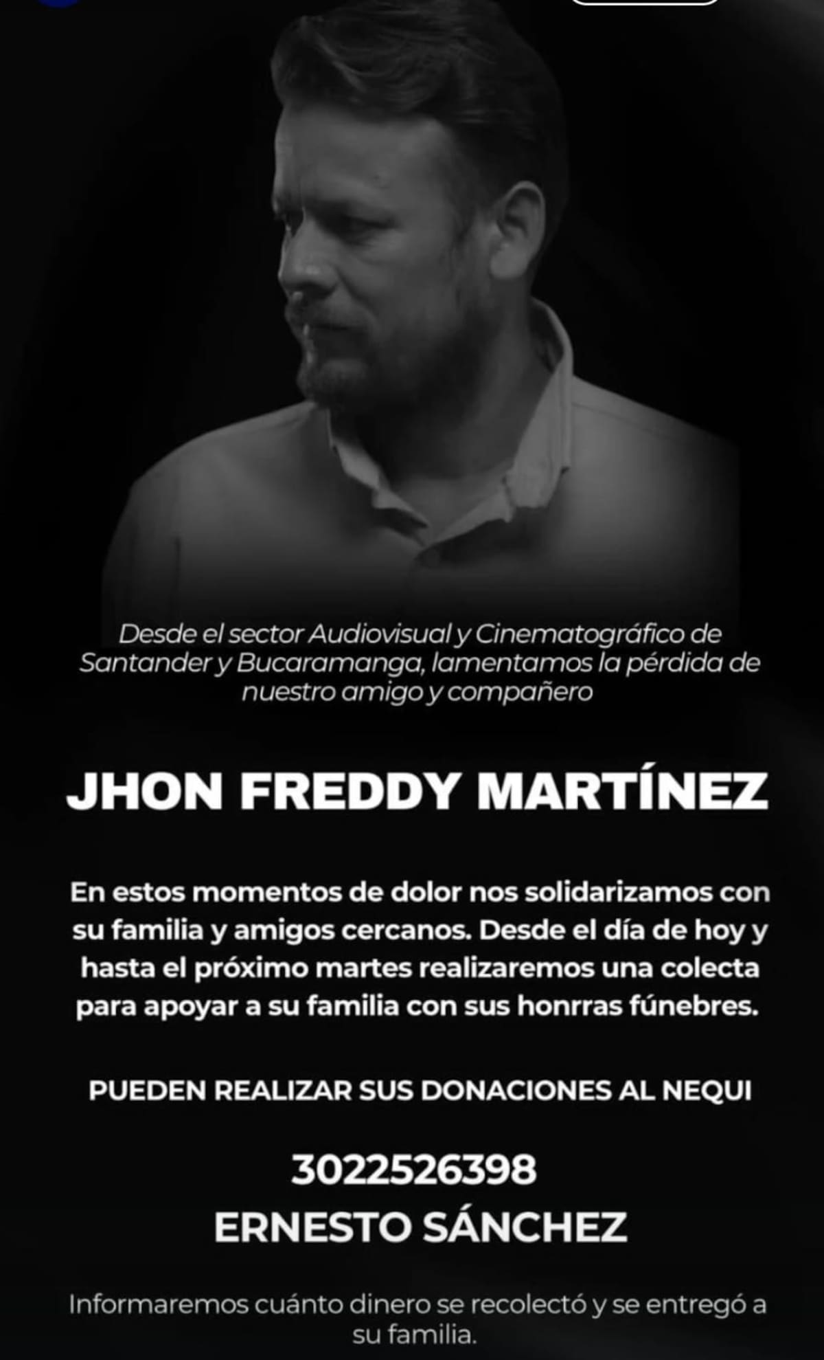 En la funeraria Capillas de la Fe se realizan las exequias del artista santandereano.