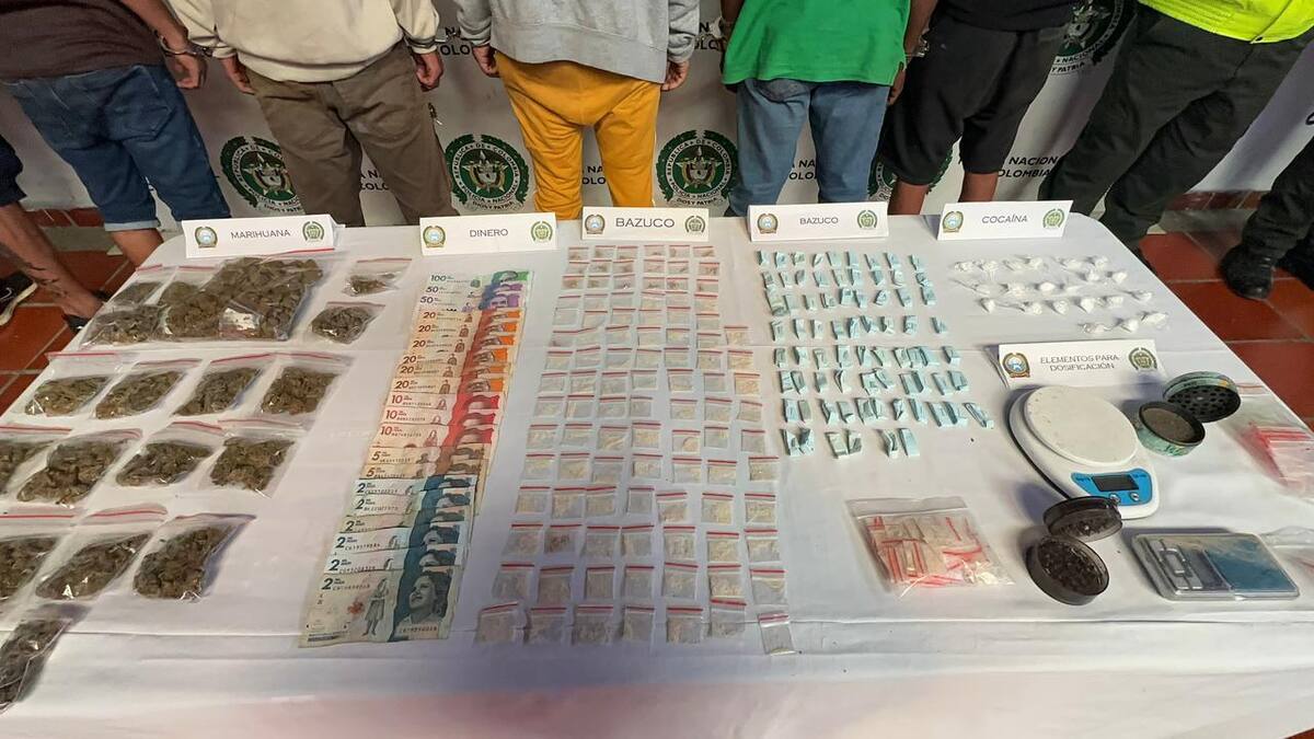 En los operativos se incautaron dosis de estupefacientes listas para su comercialización.