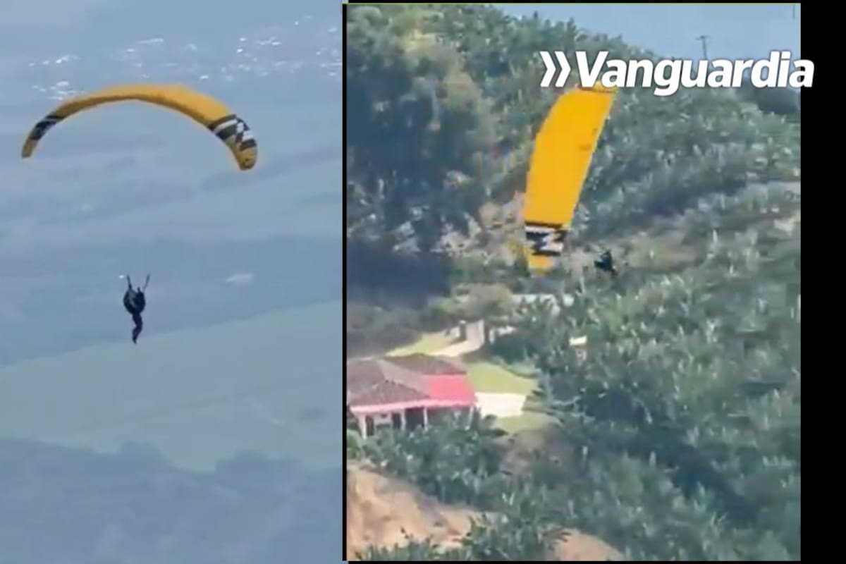 En video quedó registrado fatal accidente de parapentista extranjera