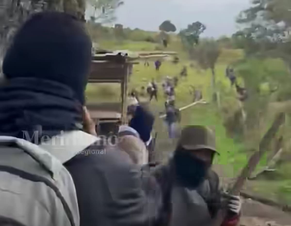 Enfrentamientos entre comunidades indígenas en Cauca dejan 10 fallecidos. // Captura tomada del video en redes: El Meridiano